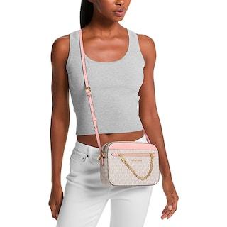 Foto 4 | Bolsa Michael Kors Jet Set Large Logo Crossbody Bag 35s1gttc9b Rosa Vanilla