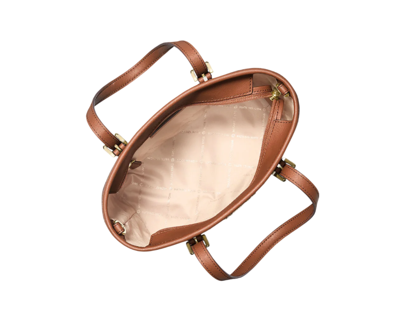 Foto 4 pulgar | Bolsa Michael Kors Jet Set Travel Extra-small Logo Top-zip Tote Bag 35t9gtvt0b Café
