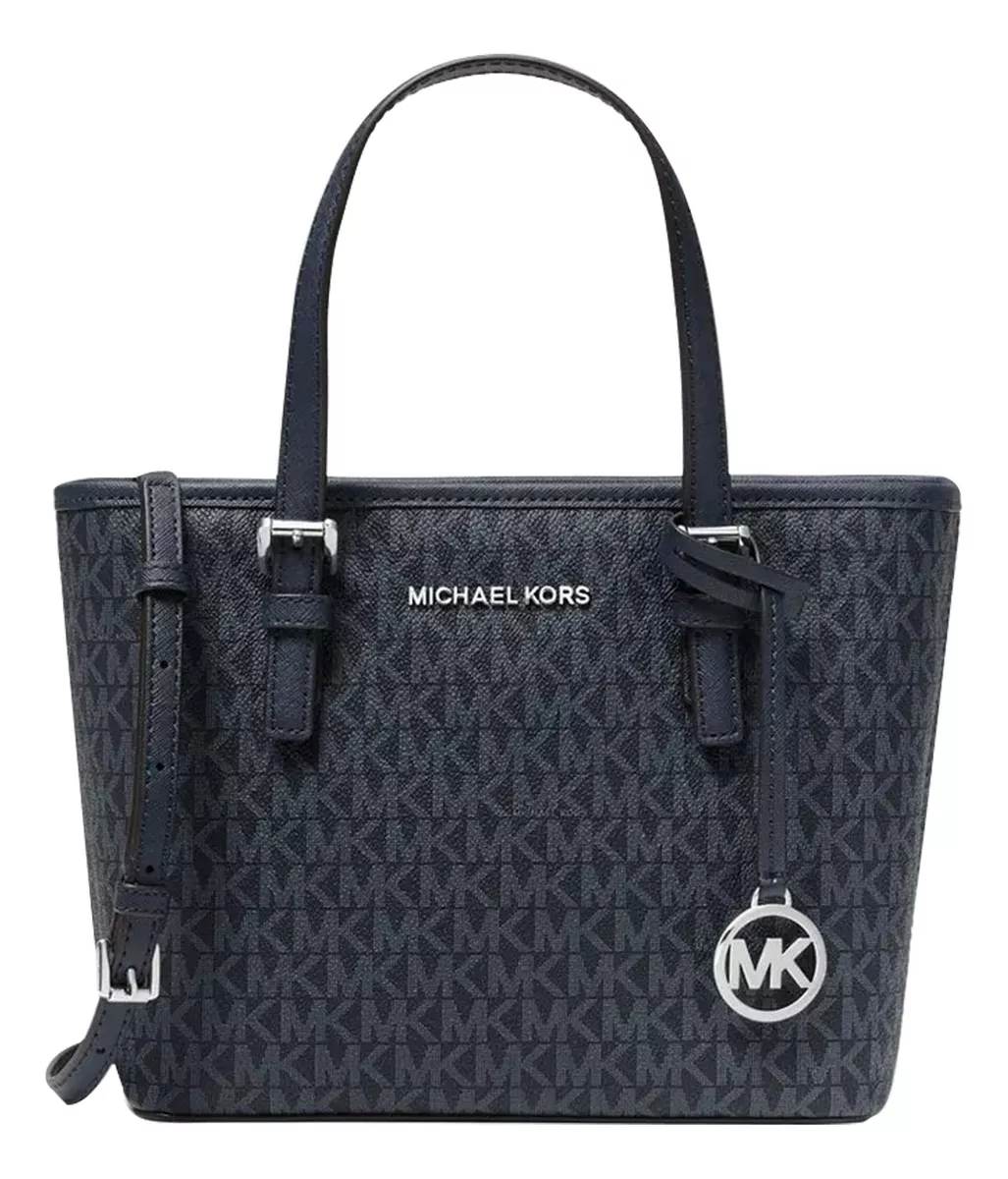 Foto 2 pulgar | Bolsa Michael Kors Jet Set Travel Logo Crossbody 35t95tvt0b Color Negro