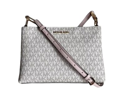 Foto 5 | Bolsa Michael Kors Trisha Logo Crossbody 35h1g9tc8b Blanca