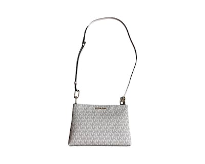 Foto 6 | Bolsa Michael Kors Trisha Logo Crossbody 35h1g9tc8b Blanca