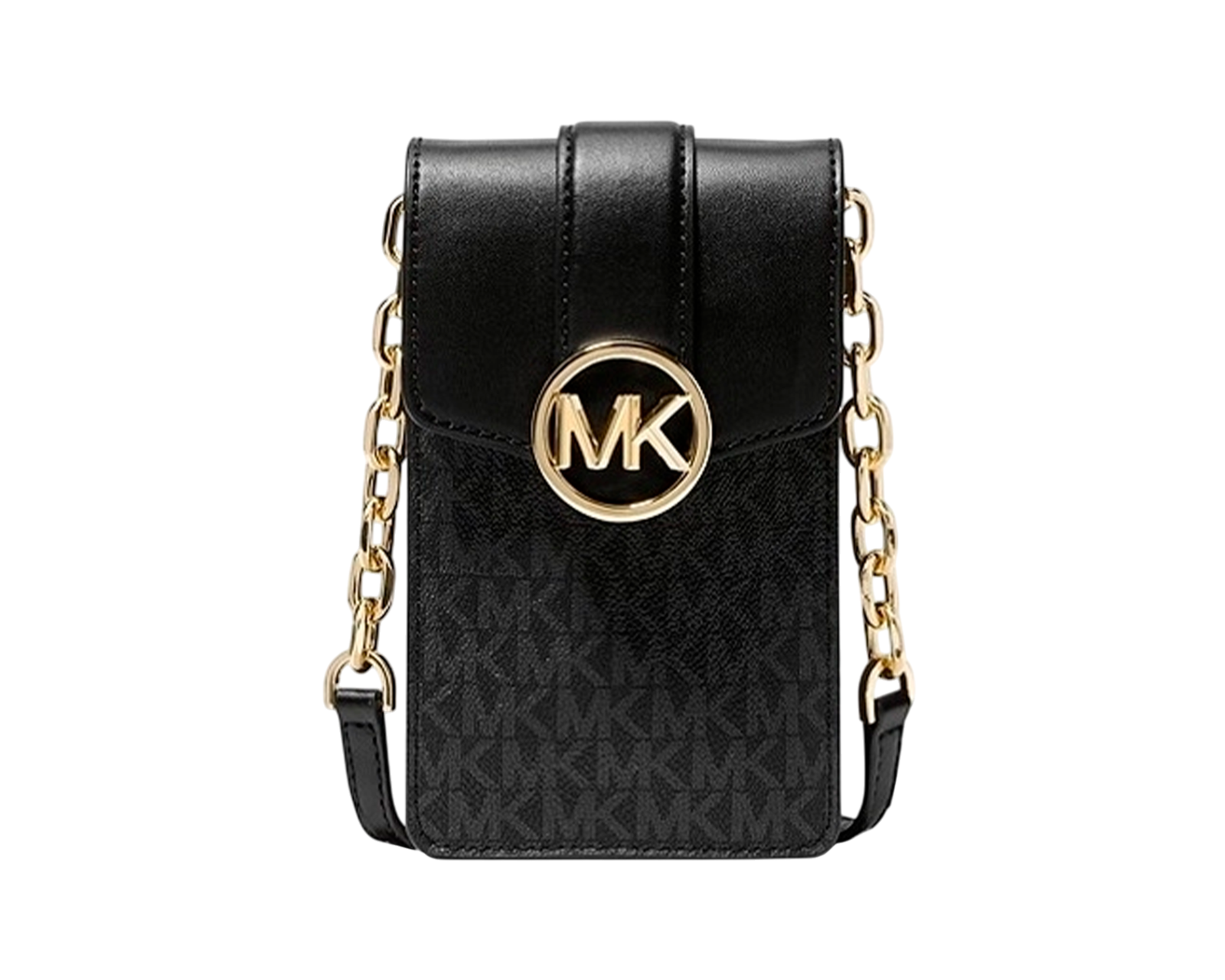 Foto 2 pulgar | Bolsa para Celular Michael Kors Carmen Logo Crossbody 35s2gnmc5b Negra