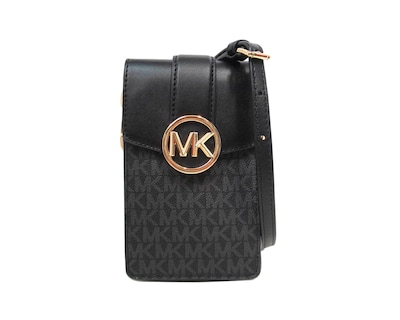 Foto 2 | Bolsa para Celular Michael Kors Carmen Logo Crossbody 35s2gnmc5b Negra