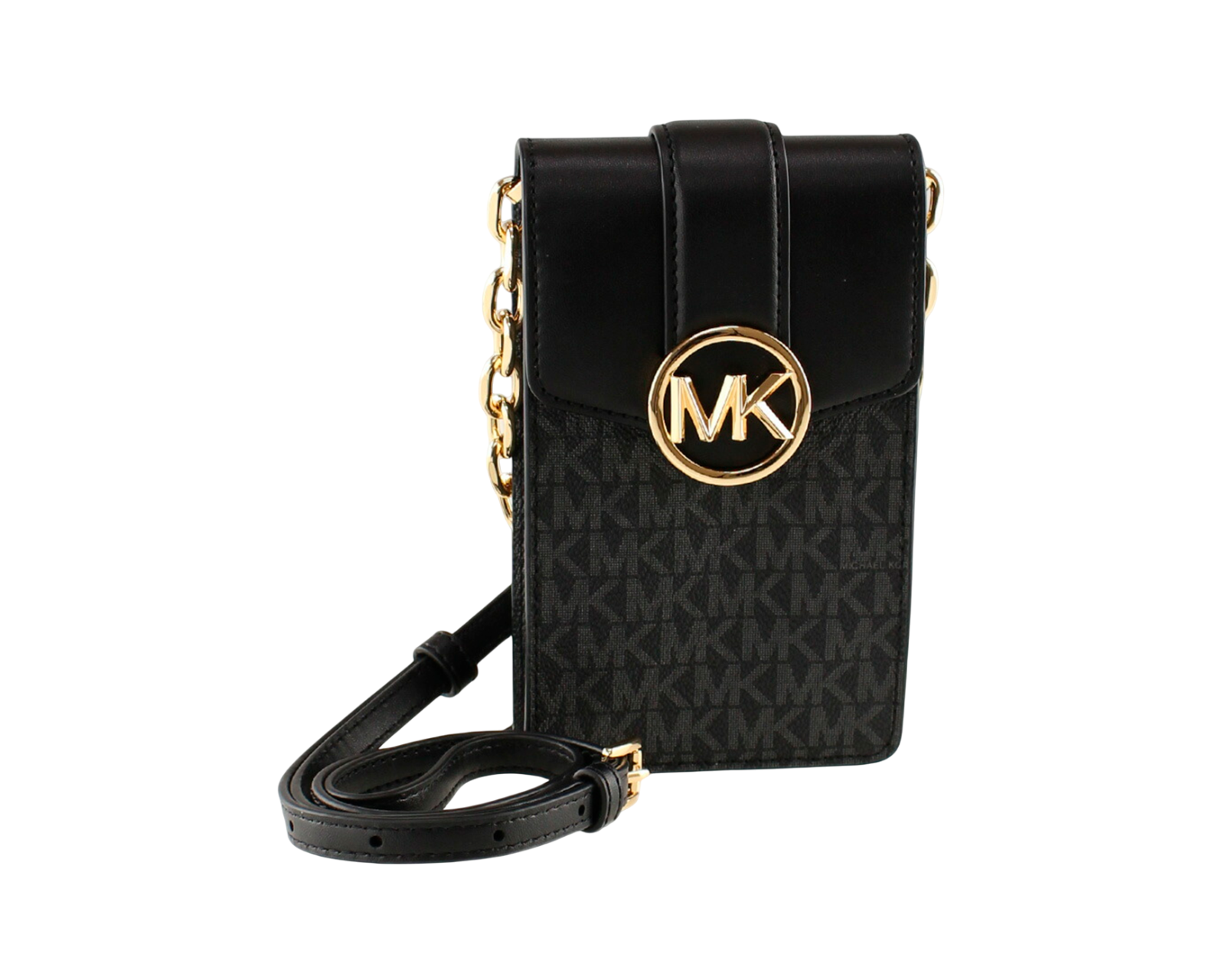 Foto 4 pulgar | Bolsa para Celular Michael Kors Carmen Logo Crossbody 35s2gnmc5b Negra