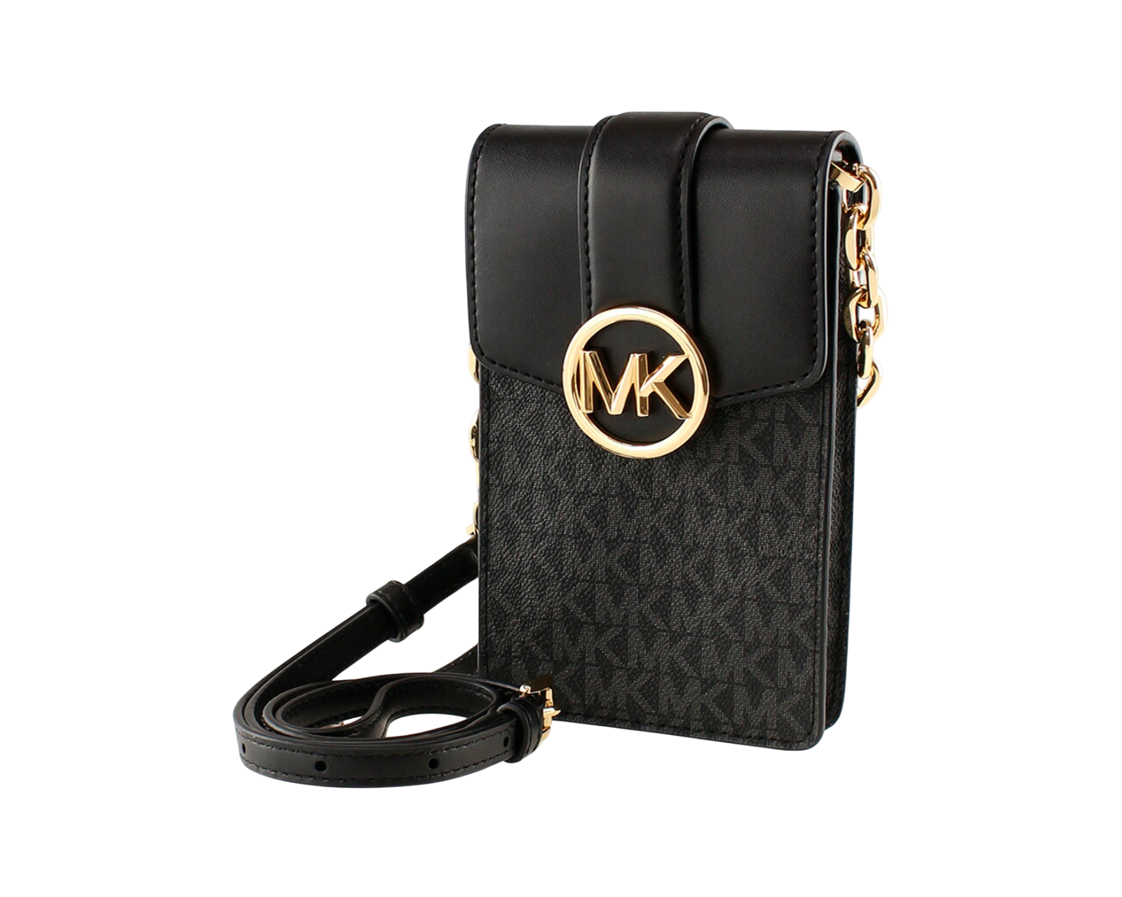 Foto 7 pulgar | Bolsa para Celular Michael Kors Carmen Logo Crossbody 35s2gnmc5b Negra