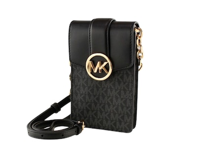Foto 6 | Bolsa para Celular Michael Kors Carmen Logo Crossbody 35s2gnmc5b Negra
