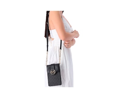 Foto 7 | Bolsa para Celular Michael Kors Carmen Logo Crossbody 35s2gnmc5b Negra