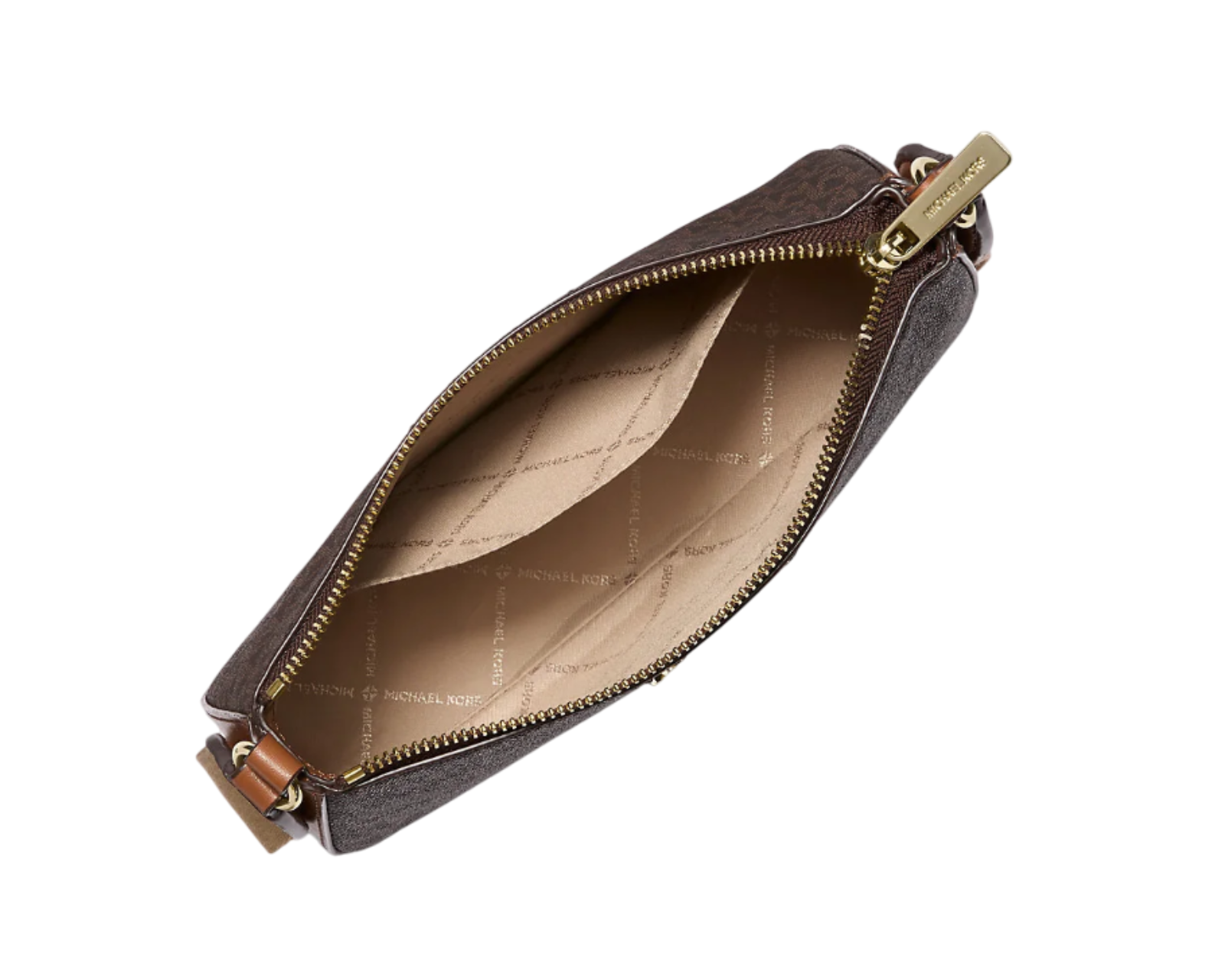 Foto 2 | Bolsa Bandolera Michael Kors Jet Set Logo Crossbody 35s2gtvc1b Café
