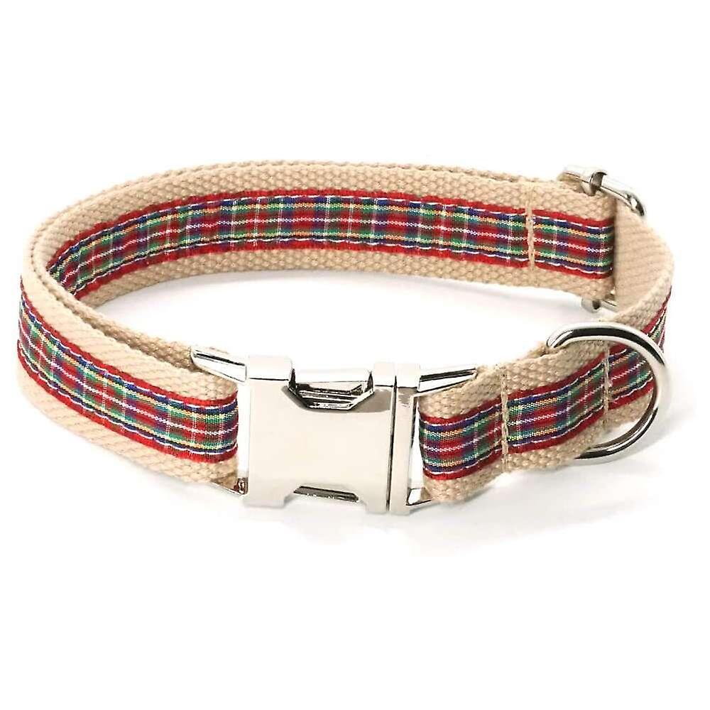 Foto 6 pulgar | Collar Para Perros Huoguo, Lona A Cuadros, Tamaño Ajustable, Para Perros - Venta Internacional.