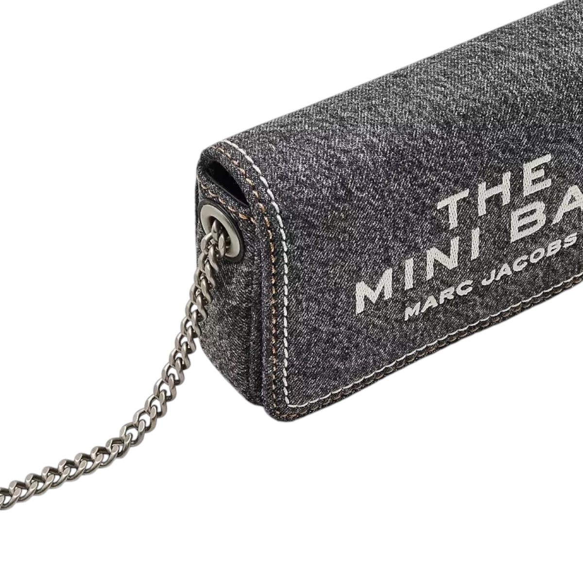 Foto 4 pulgar | The Mini Bag Marc Jacobs Denim Chain Black