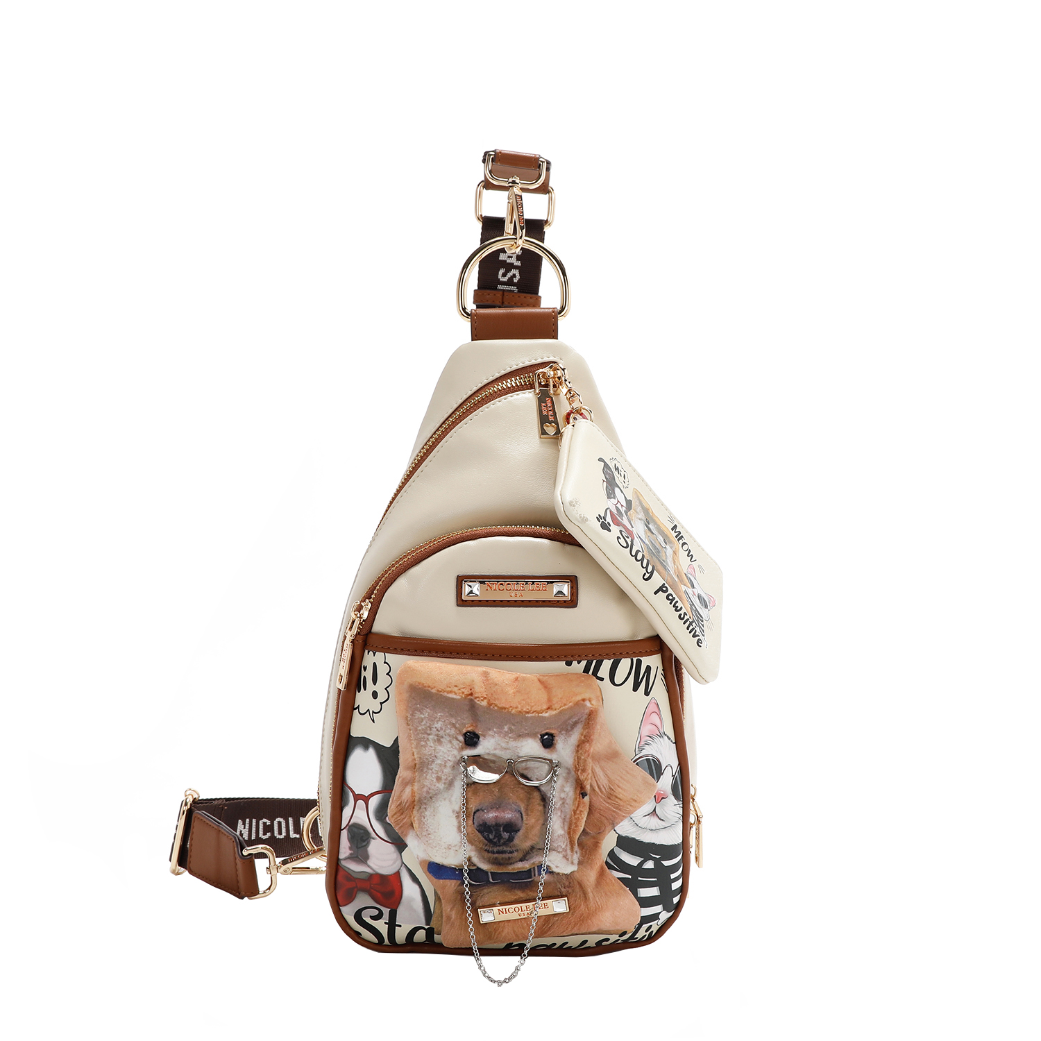 Foto 2 pulgar | Bolsa Bandolera Nicole Lee Cartera Extra Print Big Brother