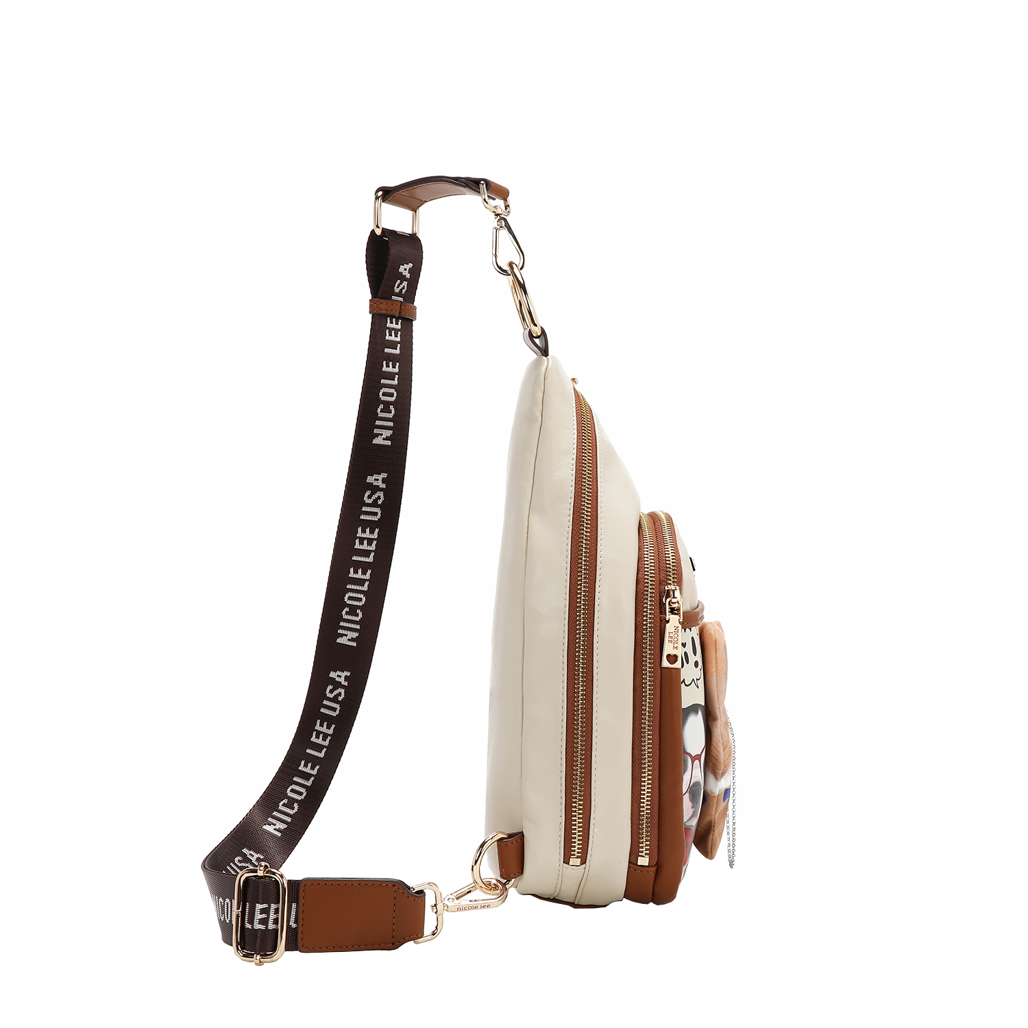 Foto 4 pulgar | Bolsa Bandolera Nicole Lee Cartera Extra Print Big Brother