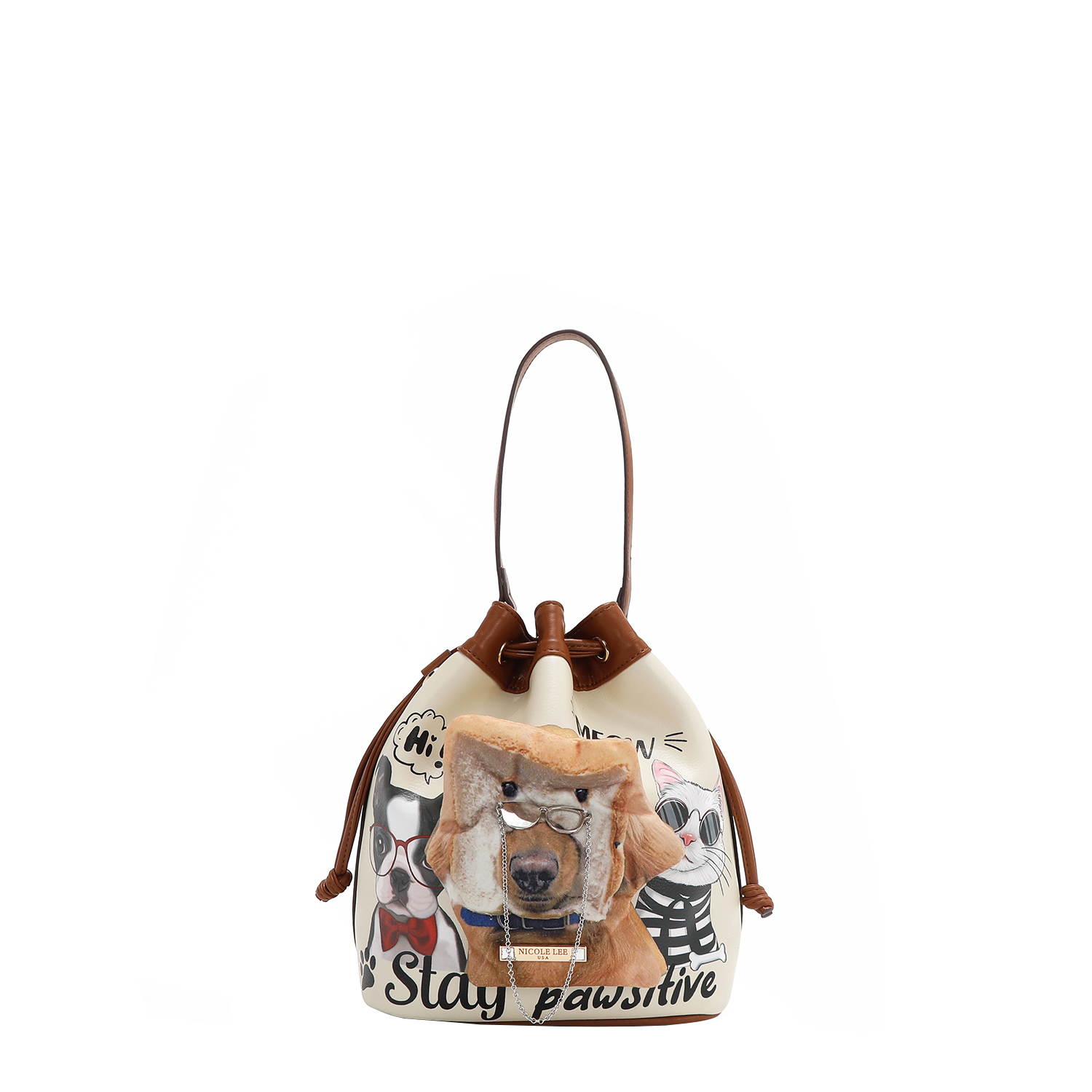 Foto 2 pulgar | Bolsa Jareta Nicole Lee Estampado Big Brother