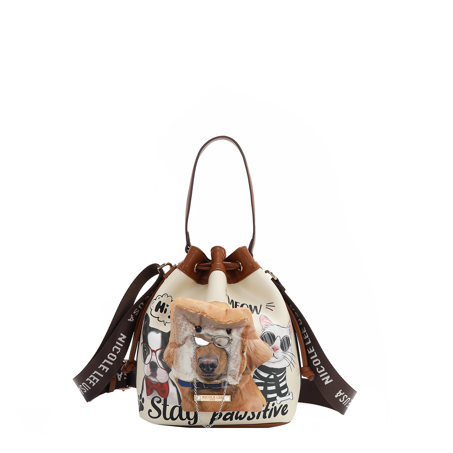 Foto 6 pulgar | Bolsa Jareta Nicole Lee Estampado Big Brother