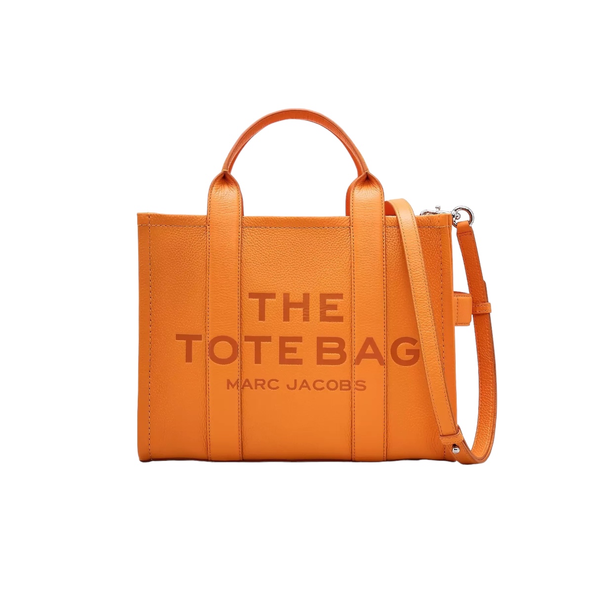 Foto 2 pulgar | Tote Marc Jacobs Piel Tangerine Mediana