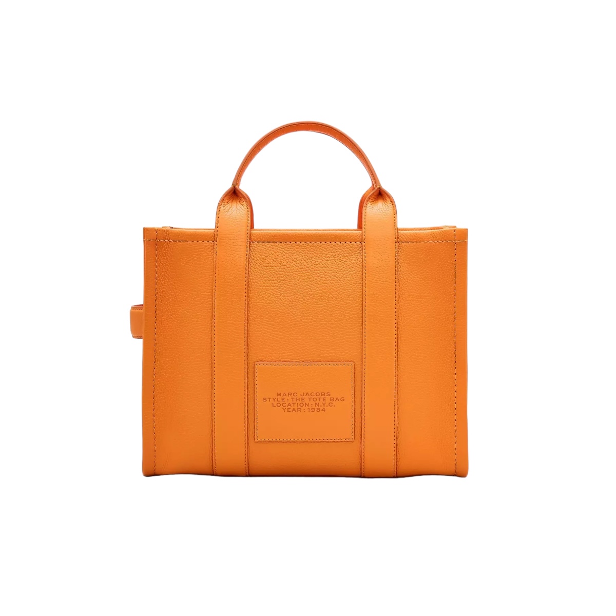 Foto 3 pulgar | Tote Marc Jacobs Piel Tangerine Mediana