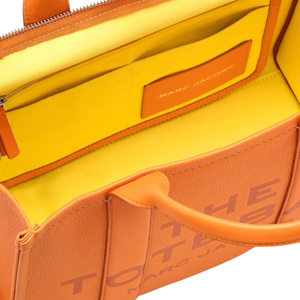 Foto 7 pulgar | Tote Marc Jacobs Piel Tangerine Mediana