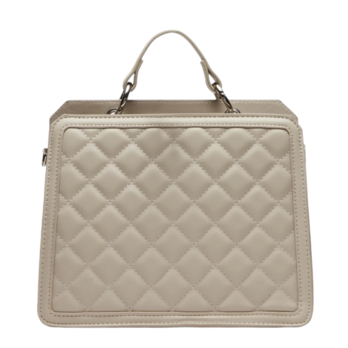 Foto 3 pulgar | Bolsa Steve Madden Bevelyn Quilted Cream