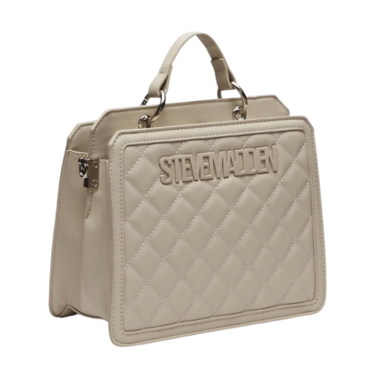 Foto 5 pulgar | Bolsa Steve Madden Bevelyn Quilted Cream