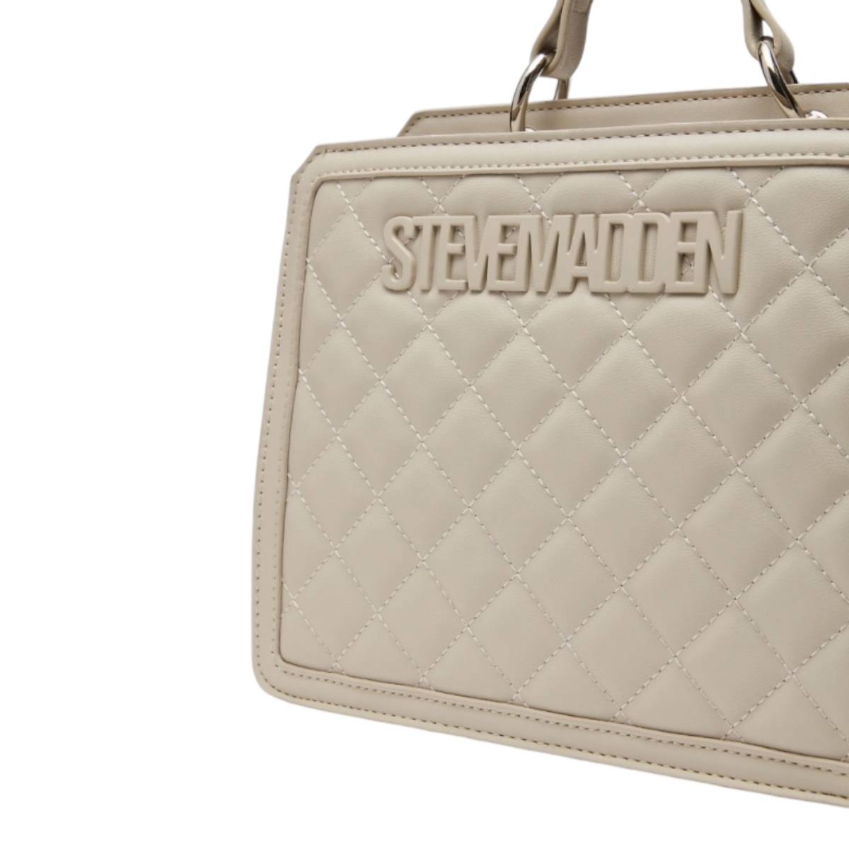 Foto 6 pulgar | Bolsa Steve Madden Bevelyn Quilted Cream