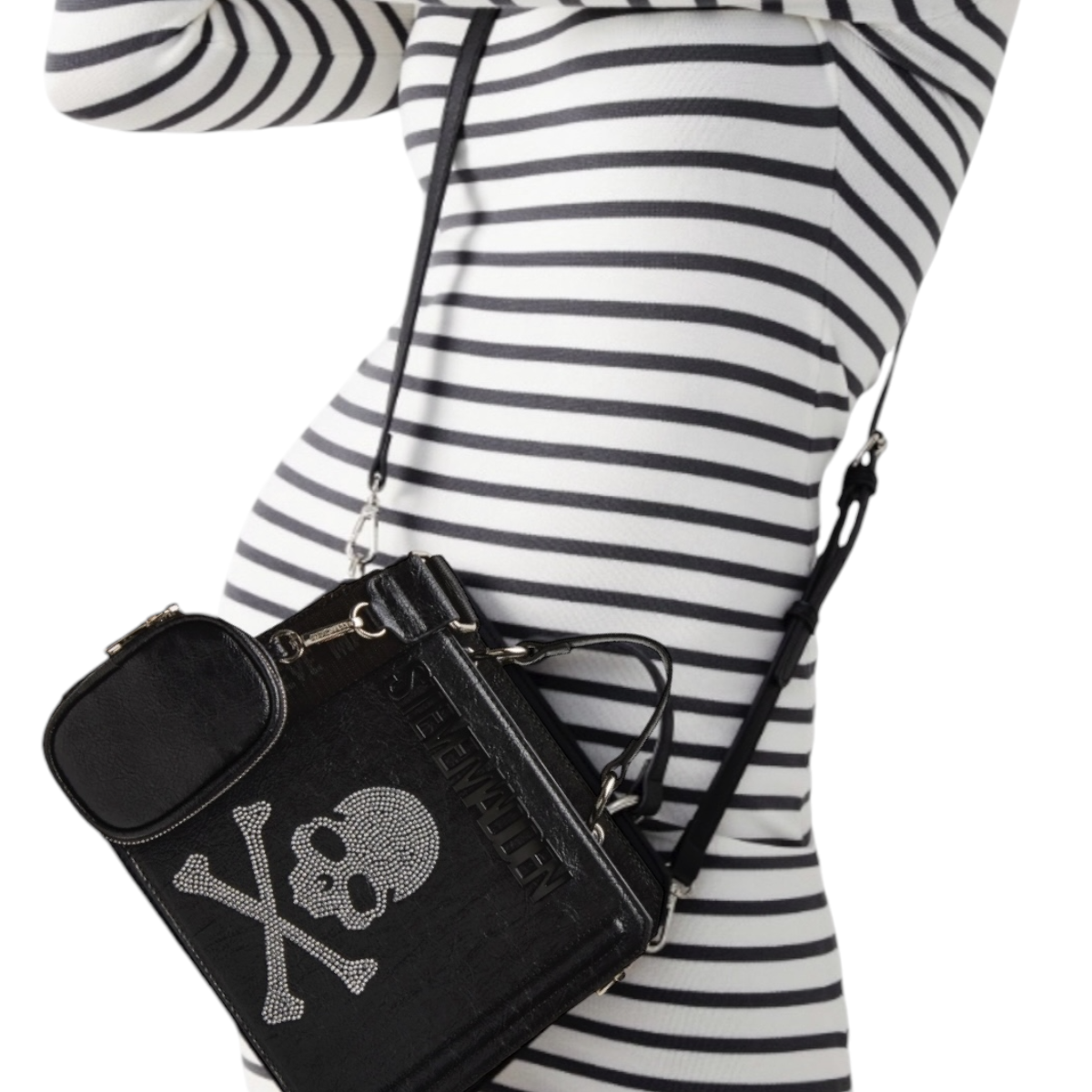 Foto 5 | Bolsa Steve Madden Bevelyn Skull Black