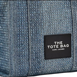 Foto 2 | The Tote Bag Marc Jacobs Crystal Denim Small Mezclilla Chica