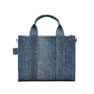 Foto 3 | The Tote Bag Marc Jacobs Crystal Denim Small Mezclilla Chica