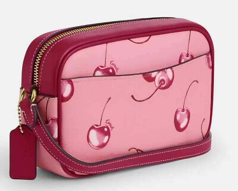 Foto 3 pulgar | Crossbody Rosa Mini Jamie Camera Bag With Cherry Print Piel Coach