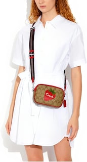 Foto 4 | Bolsa Crossbody Camel Vivos Fresa Coach Ch351