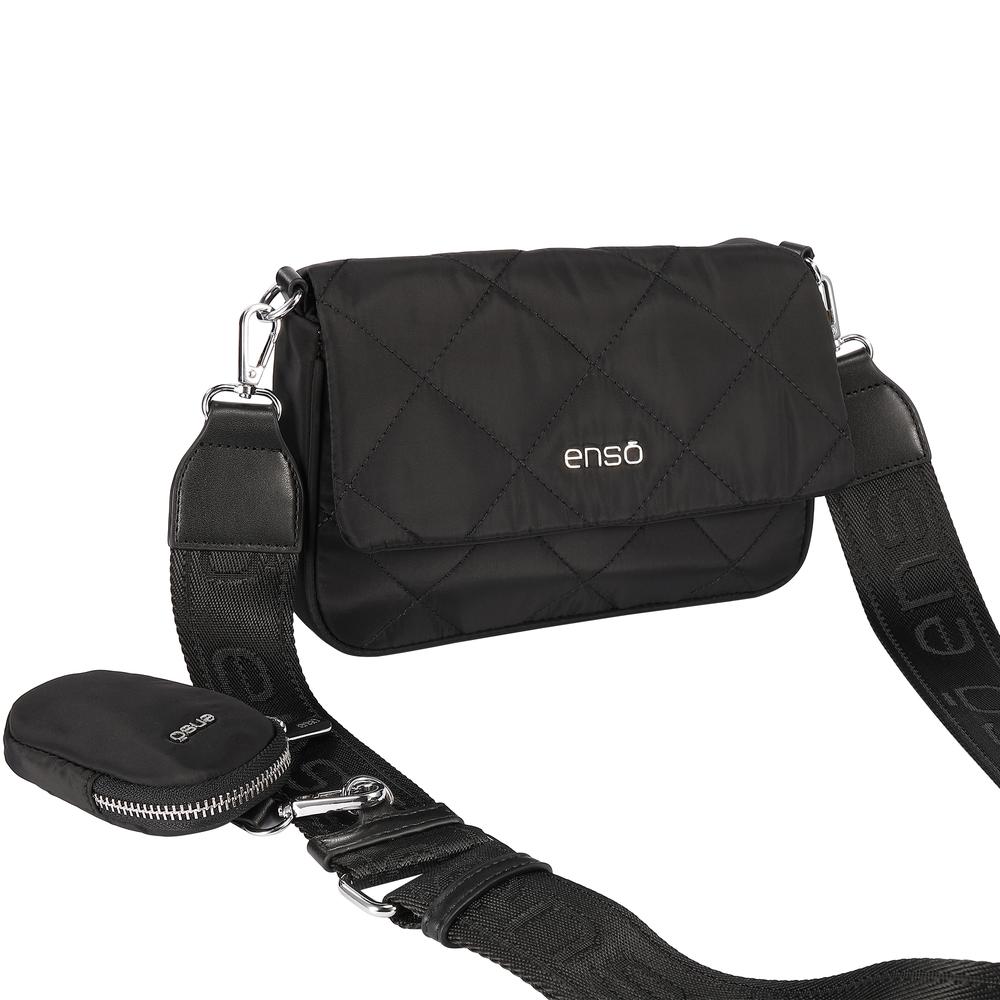 Foto 4 pulgar | Bolsa Crossbody Enso Acolchado y Versátil color Negro