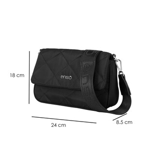 Foto 7 | Bolsa Crossbody Enso Acolchado y Versátil color Negro