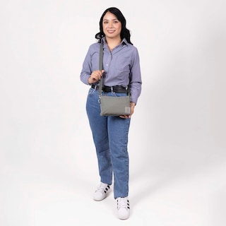 Foto 8 | Crossbody Gris 1818 Zilp