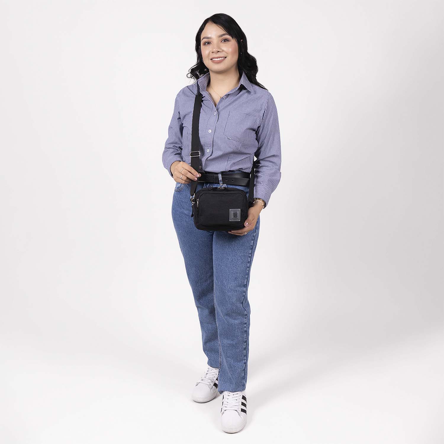Foto 9 pulgar | Crossbody Negro 1818 Zilp