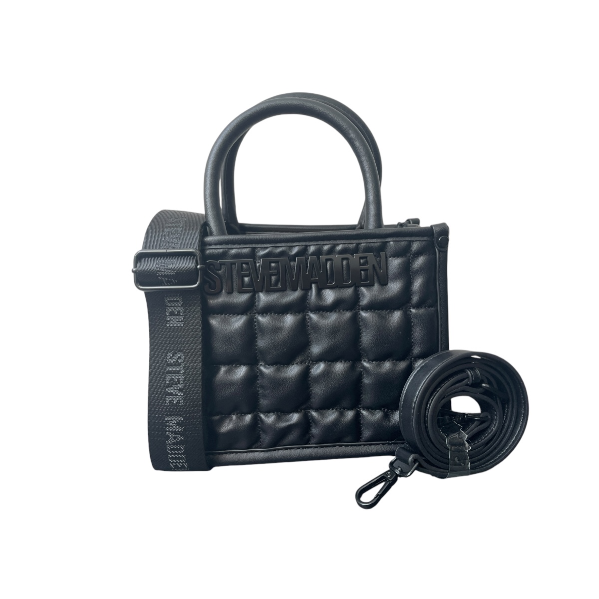 Foto 2 pulgar | Bolsa Steve Madden Mini Tote Binko Sqares Black