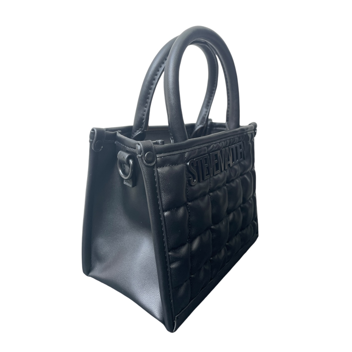 Foto 4 pulgar | Bolsa Steve Madden Mini Tote Binko Sqares Black