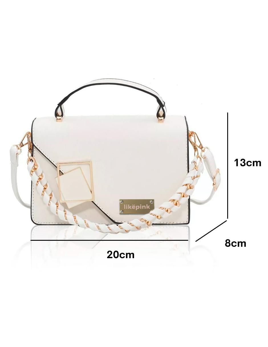Foto 6 pulgar | Bolsa Pink Brule Blanca para Mujer