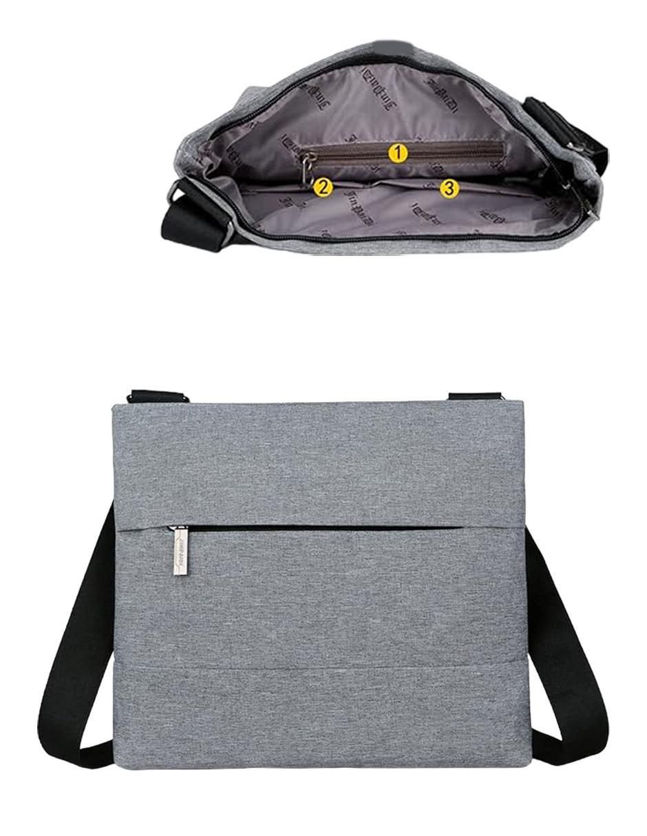 Foto 4 pulgar | Bolsa Crossbody Pink Brule Nova Gris