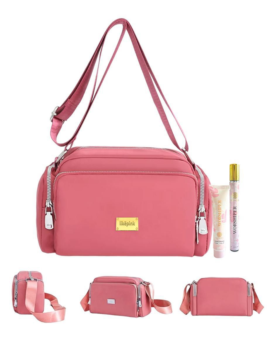 Foto 3 pulgar | Bolsa Crossbody Pink Brule