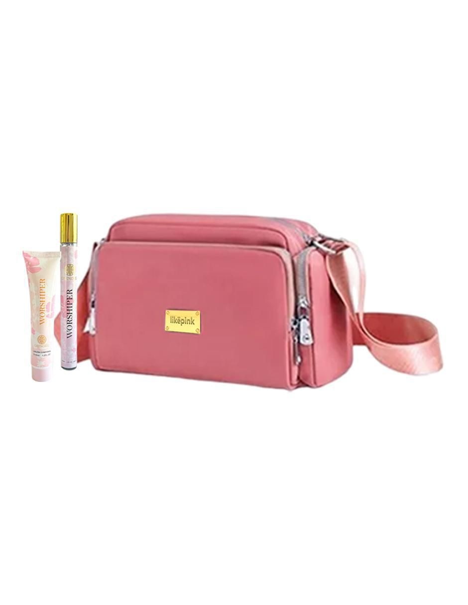 Foto 4 pulgar | Bolsa Crossbody Pink Brule