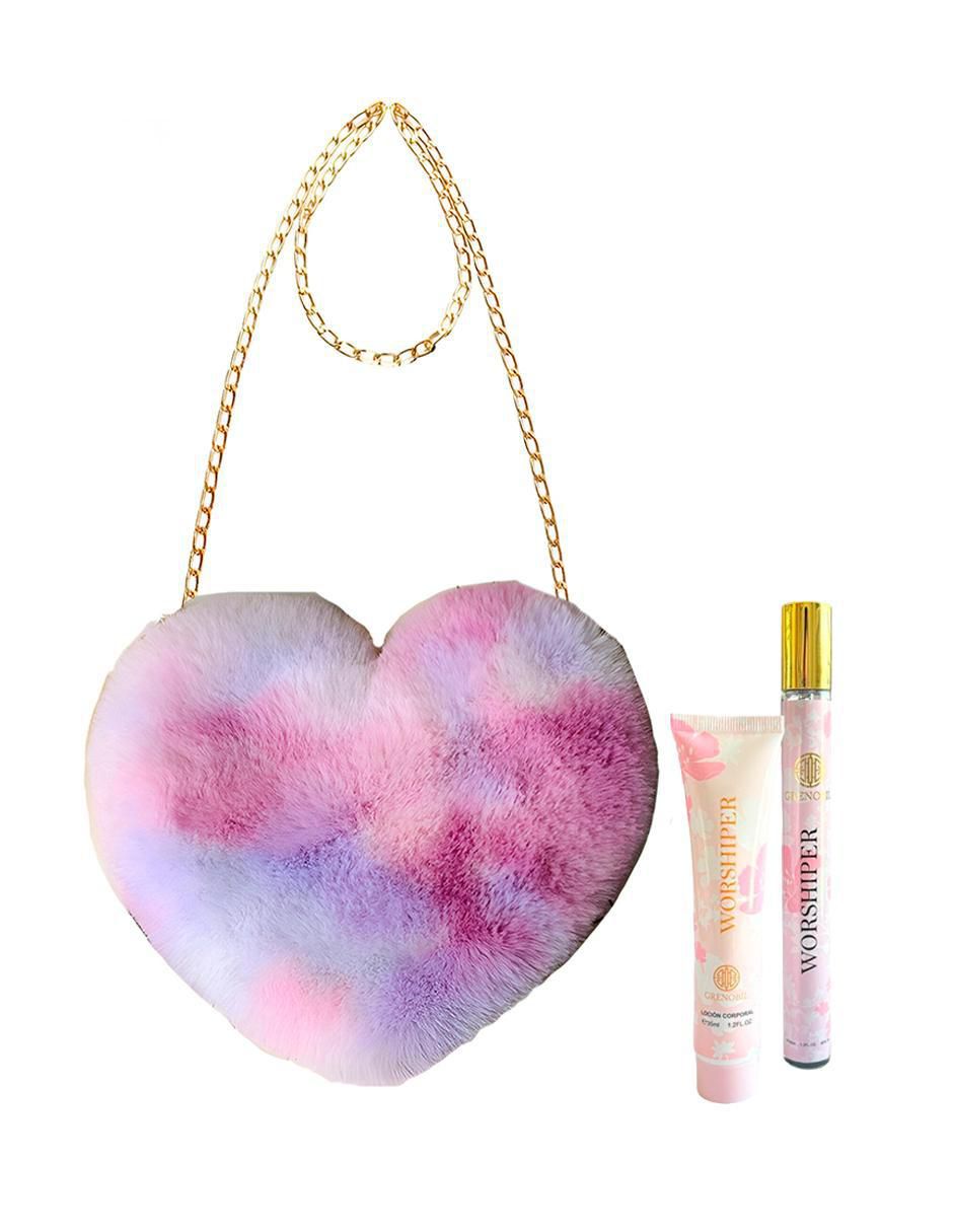 Bolsa Crossbody Pink Brule en Forma de Corazón