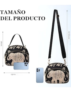 Foto 3 | Bolsa Crossbody Pink Brule Negra