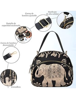 Foto 7 | Bolsa Crossbody Pink Brule Negra