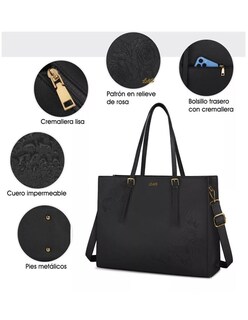 Foto 3 | Bolsa Crossbody Pink Brule Negra
