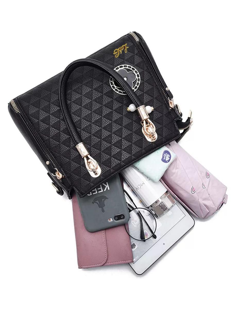 Foto 6 pulgar | Bolsa Crossbody Pink Brule Negro para Mujer