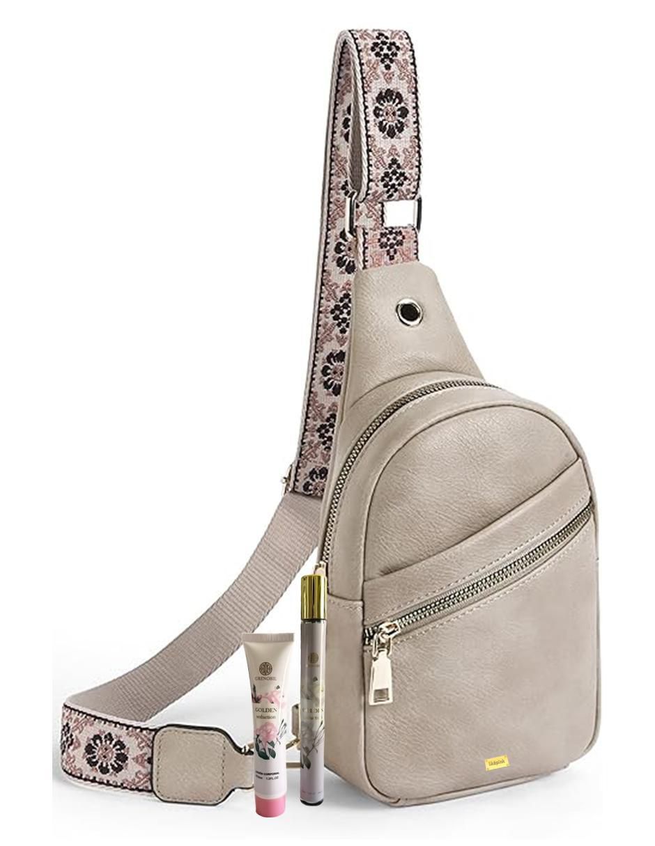 Foto 2 pulgar | Bolsa Crossbody Pink Brule Beige para Mujer