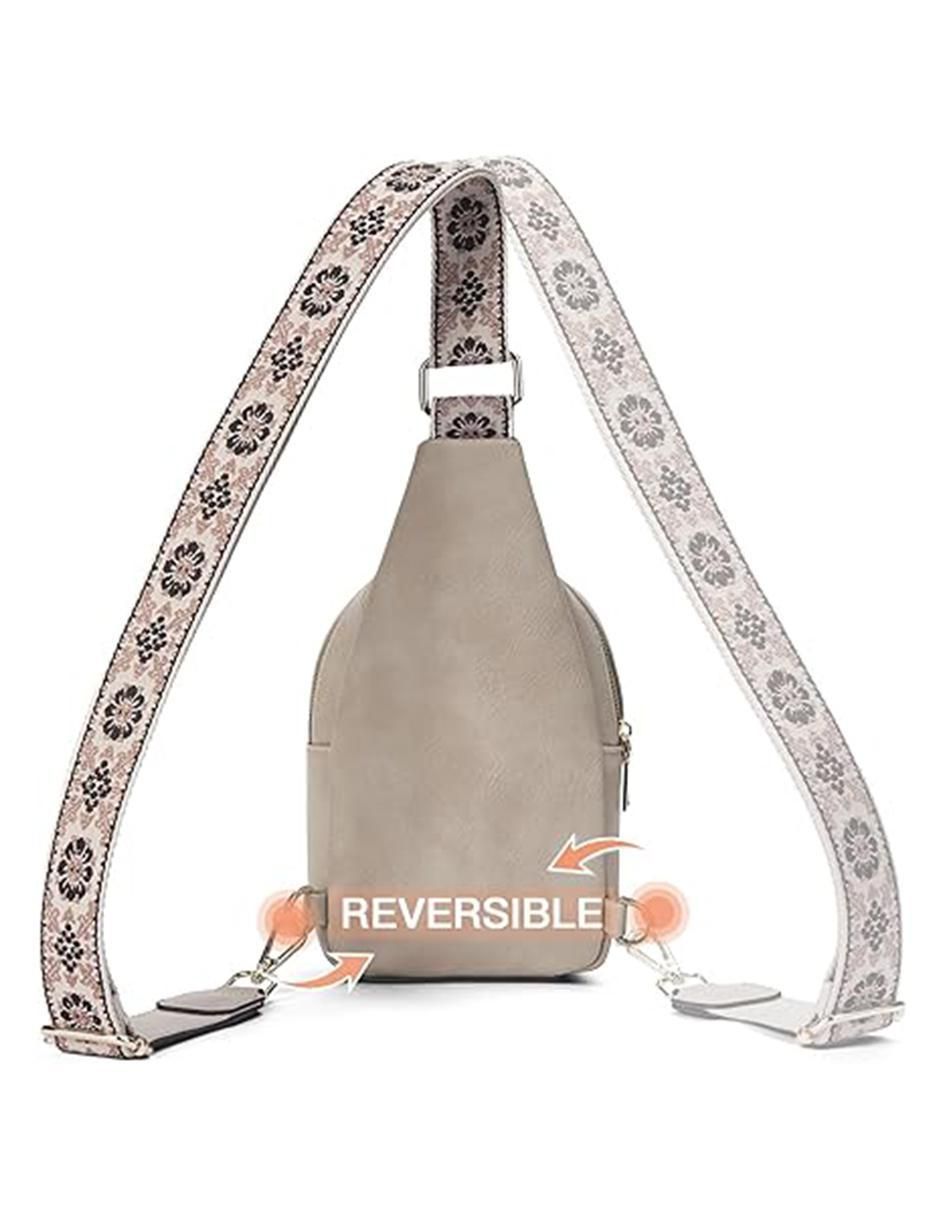 Foto 6 pulgar | Bolsa Crossbody Pink Brule Beige para Mujer