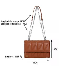 Foto 2 | Bolsa Pink Brule Nova Marrón para Mujer