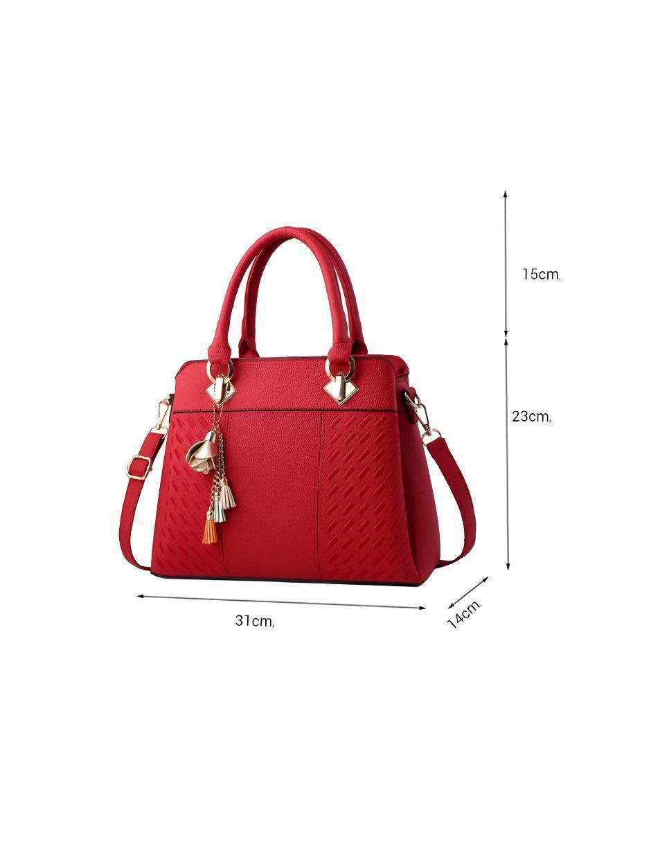 Foto 8 pulgar | Bolsa Crossbody Pink Brule Roja