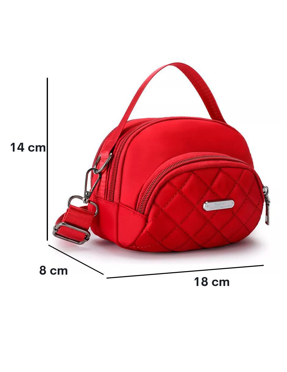 Foto 6 pulgar | Bolsa Crossbody Pink Brule Roja