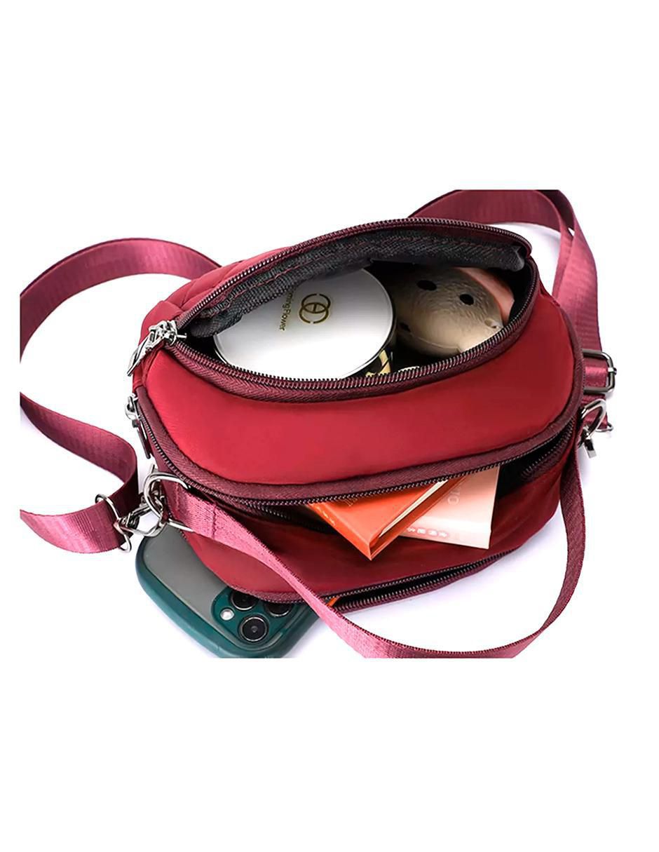 Foto 7 pulgar | Bolsa Crossbody Pink Brule Roja